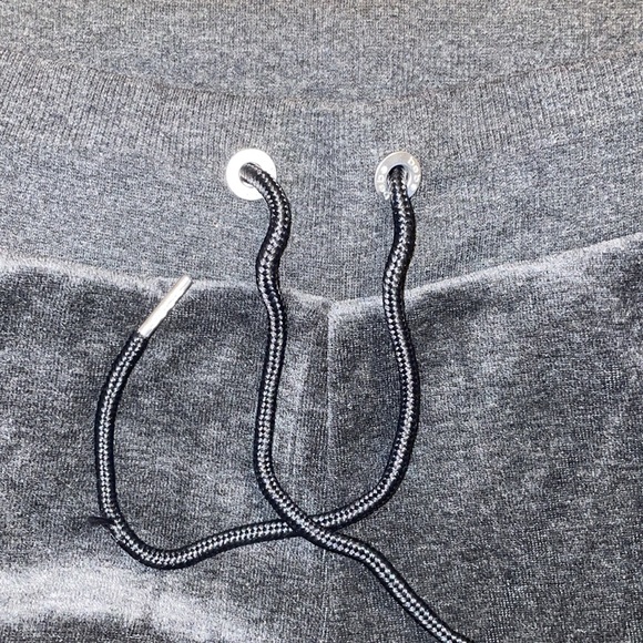 Bebe velour Grey rhinestone logo joggers XS, S - Picture 10 of 17